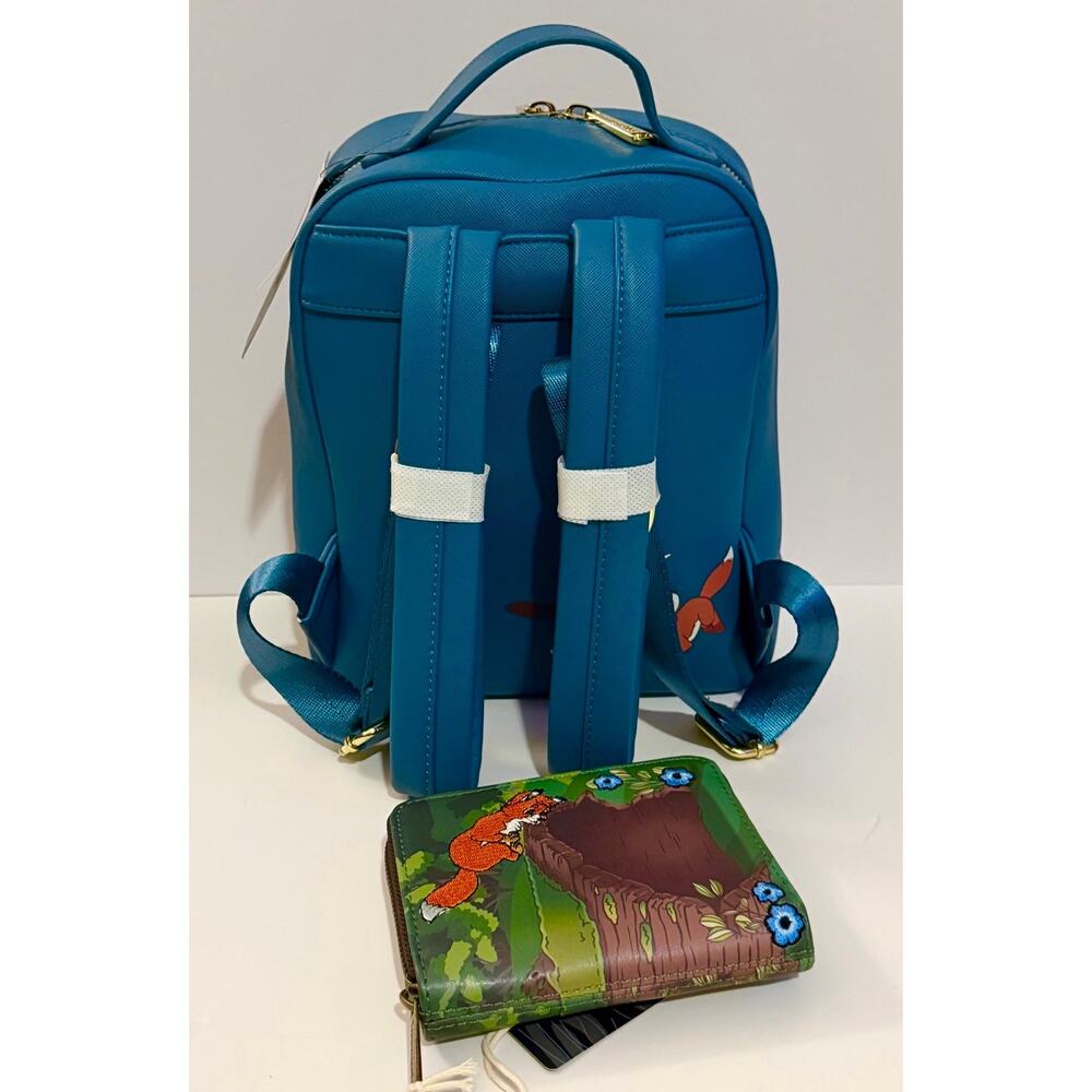 Loungefly Disney Fox & The Hound Water Fight Mini Backpack & Wallet Set - Picture 2 of 10